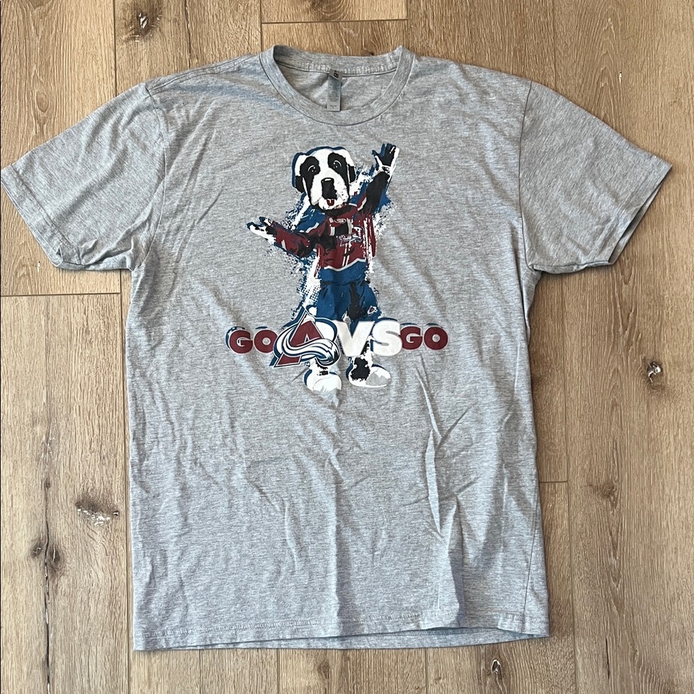 Next Level Apparel - Colorado Avalanche  Hockey Bernie Mascot Go Avs Graphic Tee